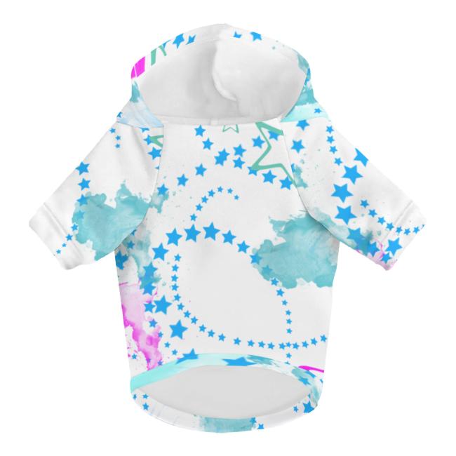 Preview: Hunde-Hoodie, Hundemotiv Fido–  bunte Popart, gemütlich, waschbar, Polyester